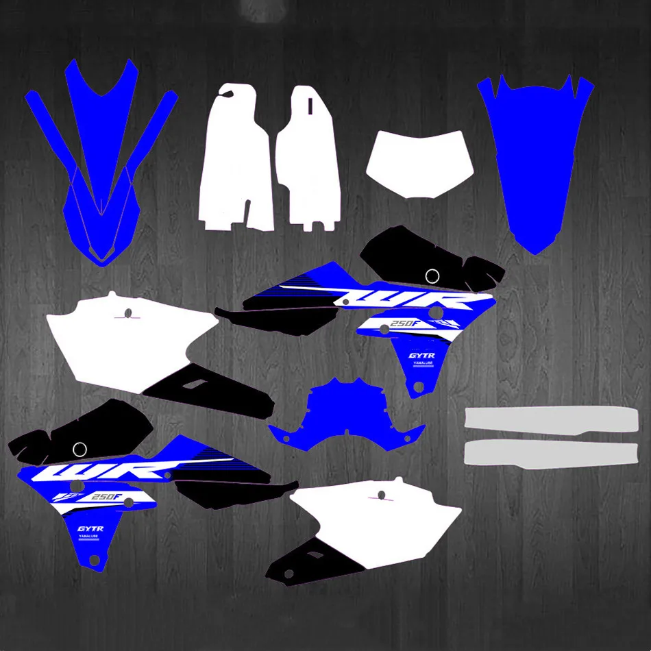 Бесплатный набор индивидуальных графических наклеек 3M для мотоцикла Yamaha WRF450 WR450F 2016 2017 2018 WR 450F 450 WRF.