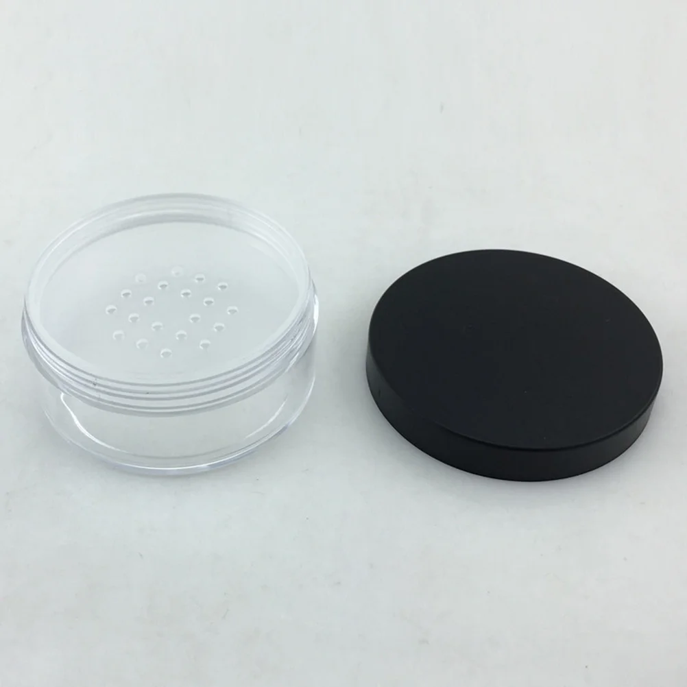 

4 Pcs Powder Puff Case Portable Makeup Organizer Clear Plastic Containers Compact