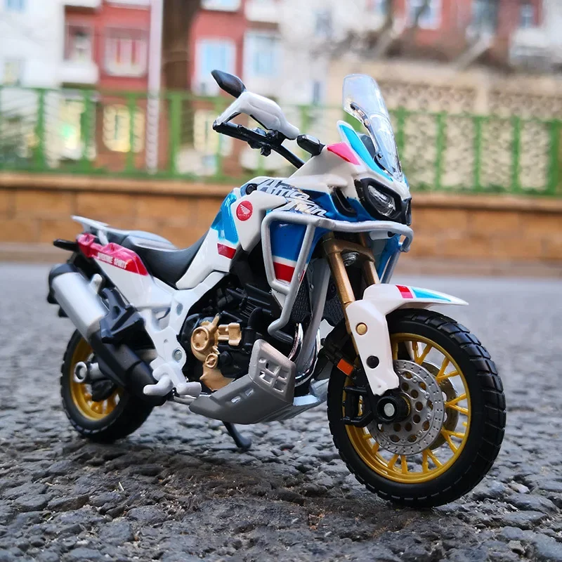

Bburago 1/18 HONDA Africa Twin Adventure Motorcycle Model Toy Car Collection Autobike Shork-Absorber Off Road Autocycle Toy