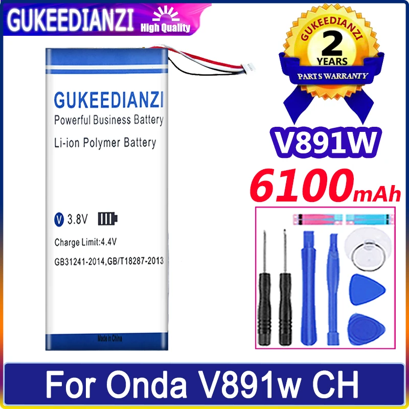 

Bateria New Battery 6100mAh For Onda V891W CH (Model OI104) 5 lines Tablet High Quality Battery