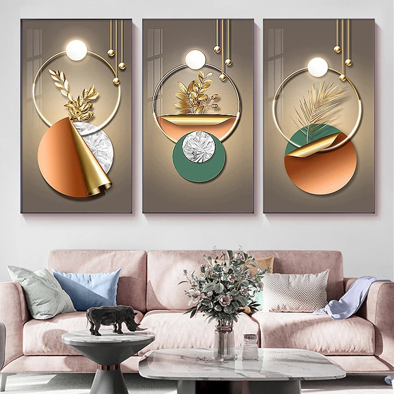 

Абстрактный минималистичный геометрический холст художественные картины плакаты и принты современные роскошные золотые настенные картин...