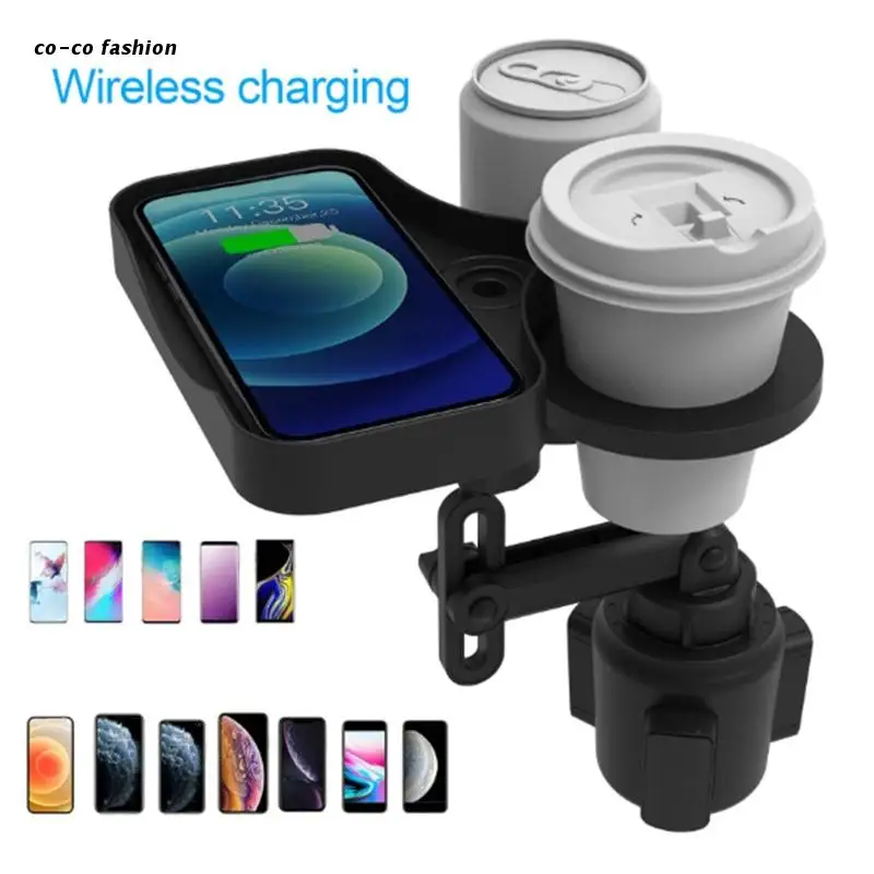 

517B Beverage Holder Expander Adapter Center Console Universal Shockproof Slip-proof