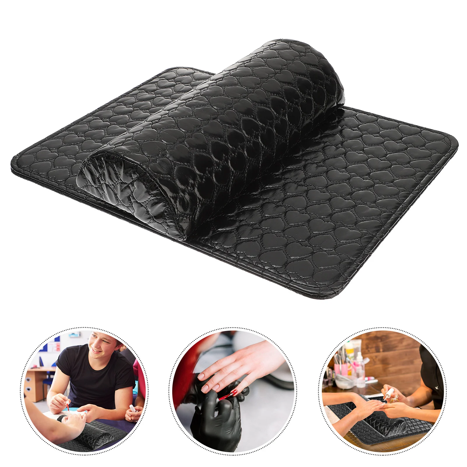 

Manicure Arm Rest Pillow Nail Cushion Kit De Manicura Holder Armrest Pad Black Mat Hand