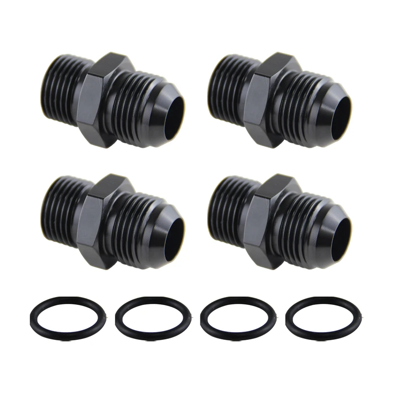 

4PCS Straight Adapter G1/2" 21mm Male to Male AN10 7/8"-14UNF for Water/Oil/Air Hose, Intercooler Intake Manifold Turbo