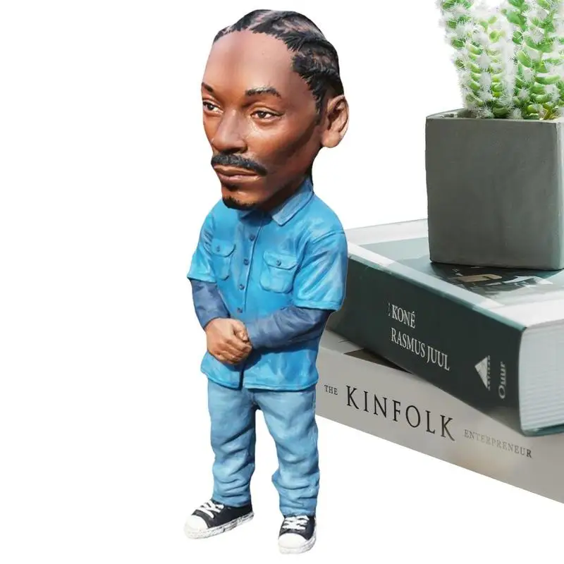 

Статуэтка певицы в стиле хип-хоп, статуэтки современного искусства, ремесла из смолы ручной работы, рэп, музыка, звезда, семейное украшение