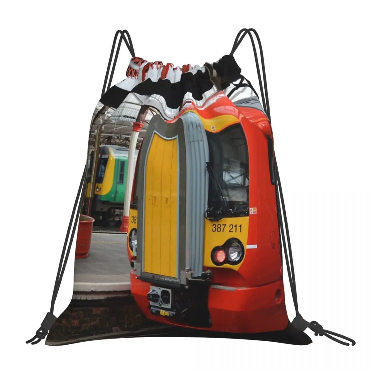 

Gatwick Express Class 387 At Crewe Backpacks Portable Drawstring Bags Drawstring Bundle Pocket Shoes Bag Book Bags For Travel