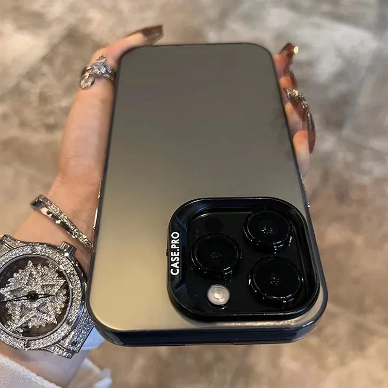 Розкішний матовий чохол для телефону для iPhone 11 12 13 14 15 16 Pro Max Plus X Xs Max XR протиударний чохол-бампер