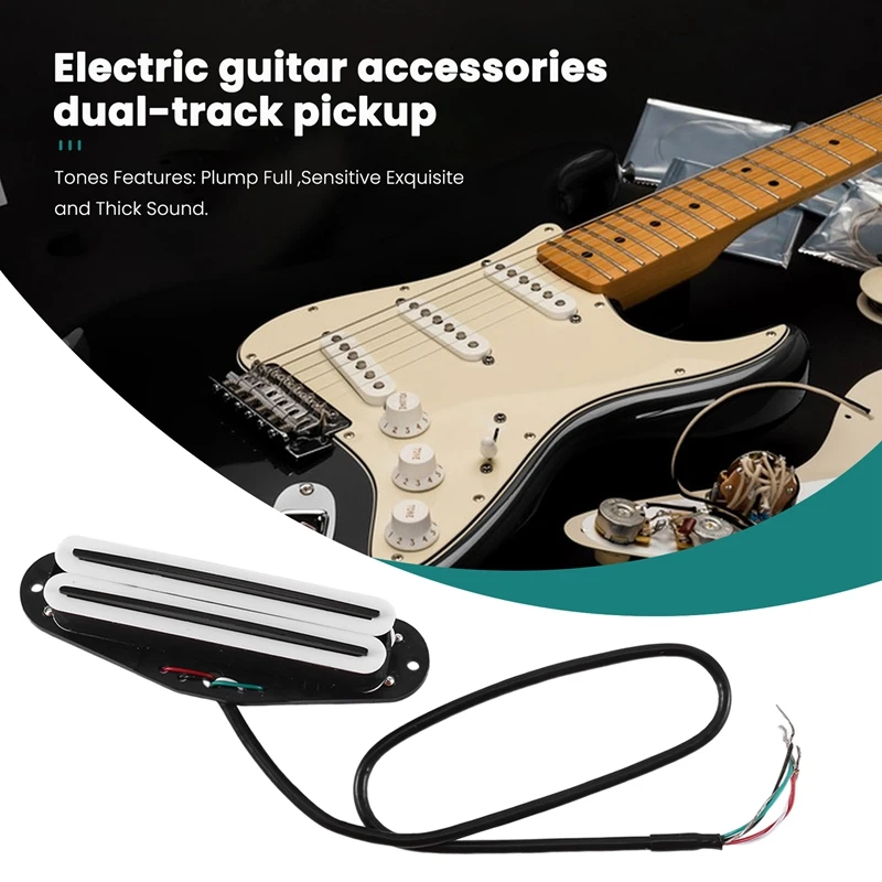 Звукосниматели Hot Rail Double Track 11K Alnico5 Гитарный звукосниматель Fit Fender Strat Squier Tele