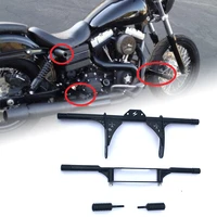 motorcycle highway peg crash bar works with harley dyna street bob low rider and fxr 2004 2017