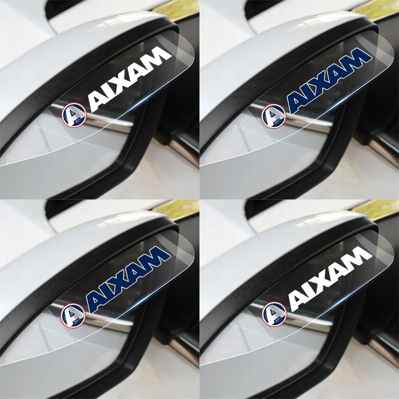 

For aixam city s 4 6 7crossline 4 6 minauto roadline scouty r 2pcs Car Rear View Mirror Rain Eyebrow Visor
