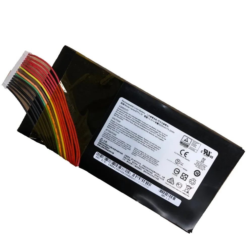 14 4 В 5225 мАч/75 24 Втч BTY-L78 новый оригинальный аккумулятор для ноутбука MSI GT80 2QE-035CN GT73