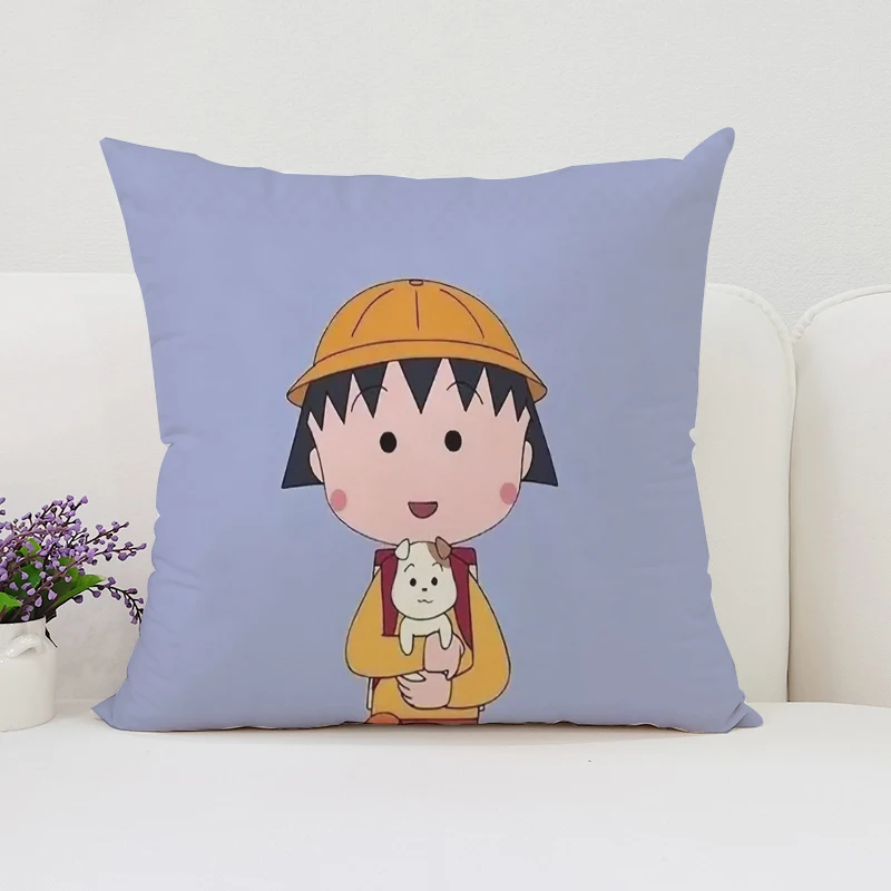 45x45 см Декор дивана C-Chibi Маруко-тян Набор подушек с двухсторонней наволочкой