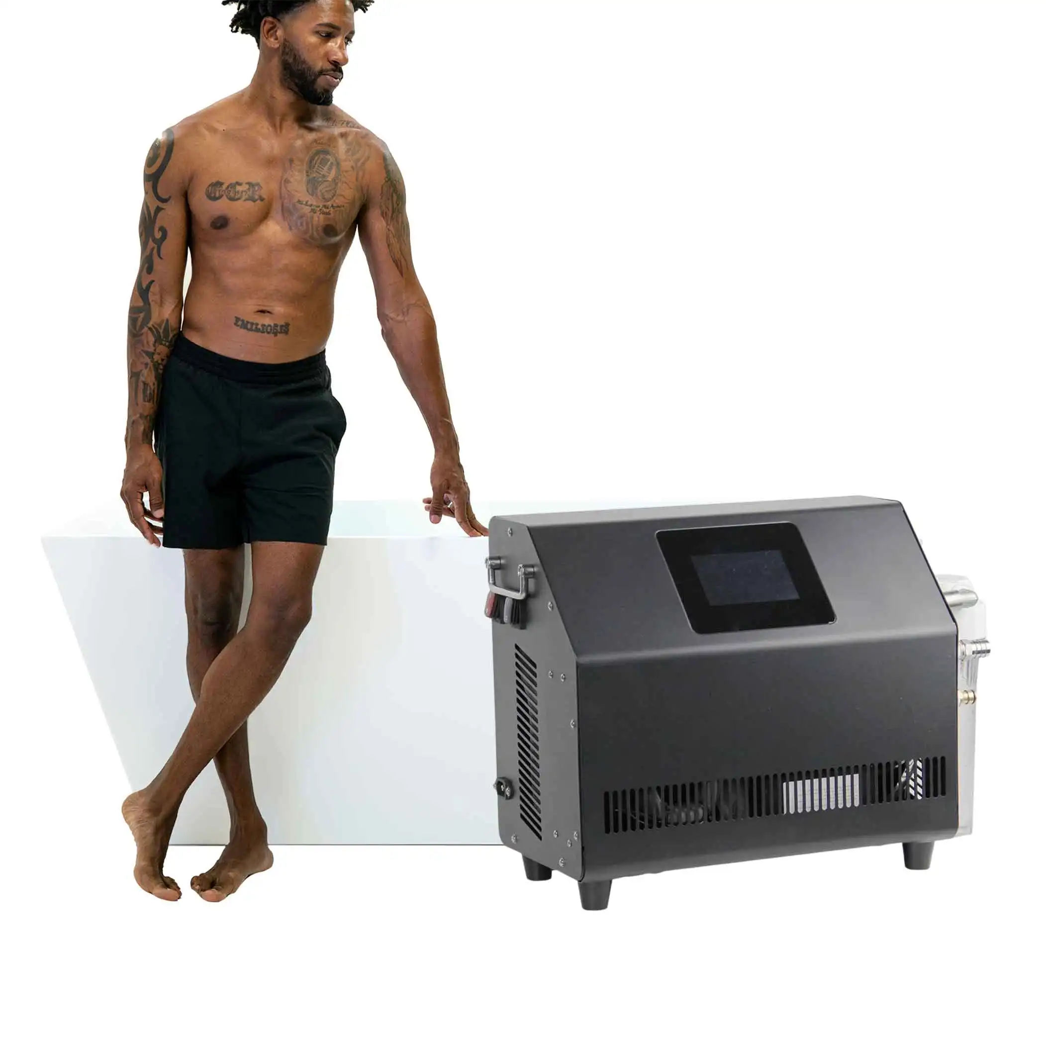 

Athlete Fitness Recovery Ice Bath Chiller Ozone Cycle Use Water Cooled Cold Plunge Chiller With Filter