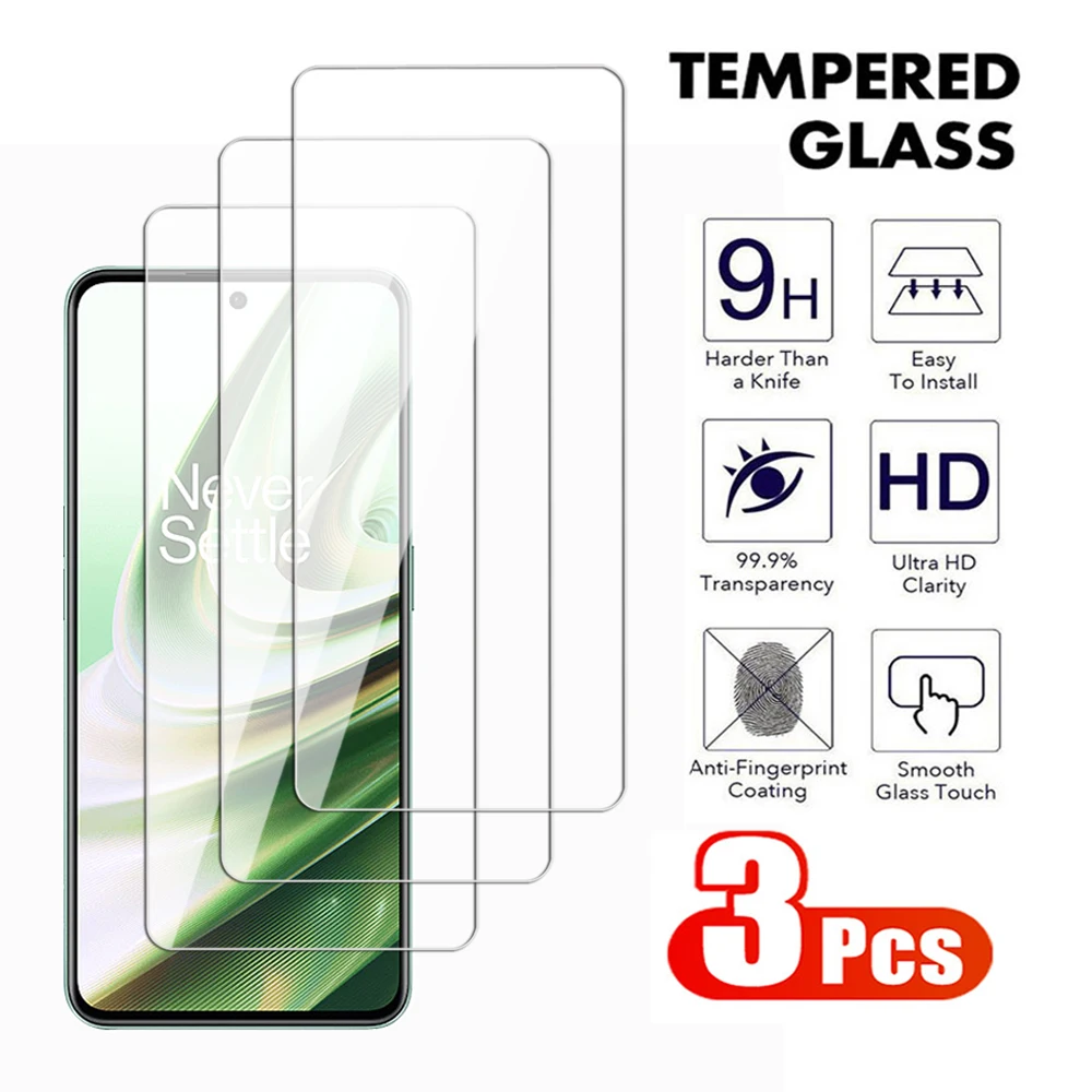 3 шт. закаленное стекло для Oneplus 7 8 9 10 Защитная пленка экрана Nord 7T 9R 9RT 10T 10R