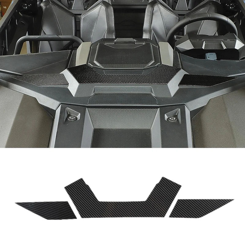 

Carbon Fiber Front Engine Hood Panel Trim Sticker Decoration For Polaris RZR PRO XP Ultimate 2021 2022 UTV Accessories