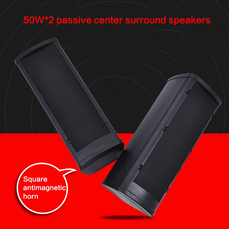 

50 Вт * 2 высокомощный 2-блочный динамик с пересечением, домашняя звуковая колонка, настенный динамик/пассивный центральный динамик, объемный ...