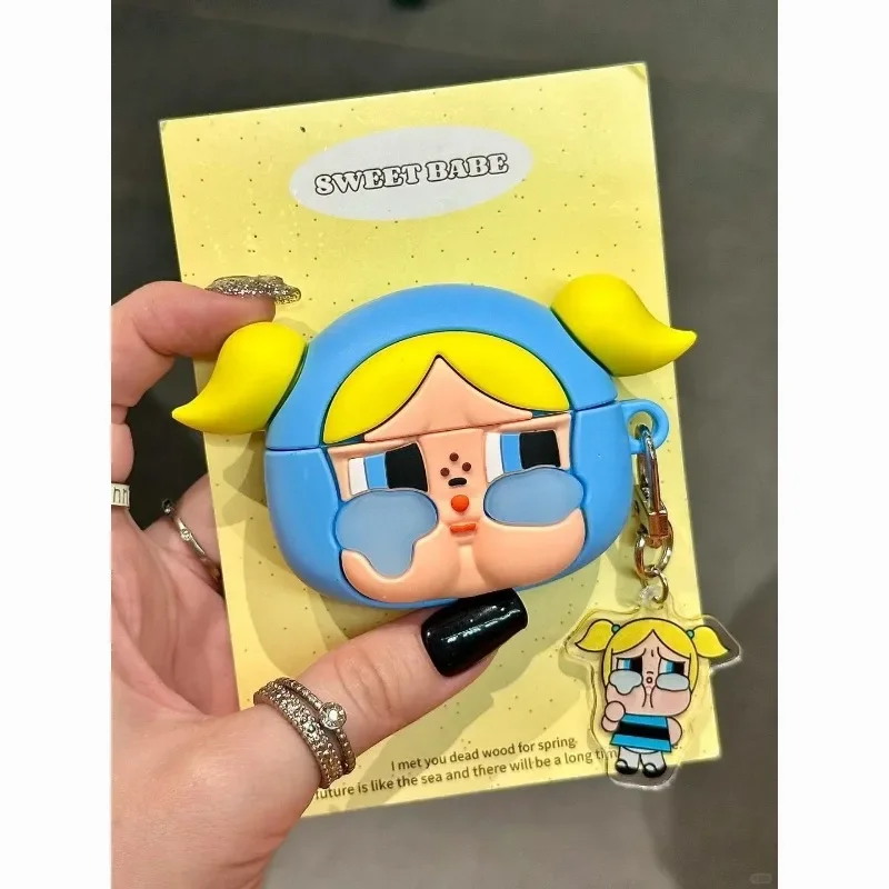 Фото Защитный чехол с героями мультфильмов The Powerpuff Girls Season airpodspro, чехол для беспроводных Bluetooth-наушников Apple 1/2 поколения, новый 3 №2