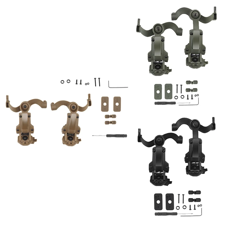 

Headset Rail Mount Bracket Part 360° Rotation Headset Helmet Guide Adapter Fit For OPS Core ARC And Team Wendy Rail-B