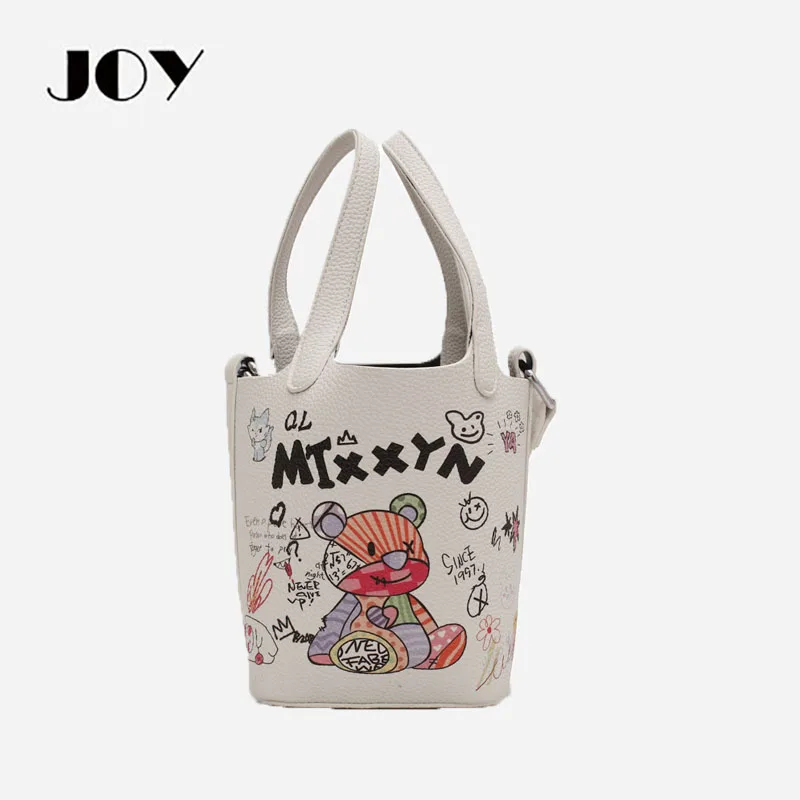 

Креативная индивидуальная модная корзина для овощей с граффити JOY, сумка-мешок, новая популярная сумка, сумка-мессенджер