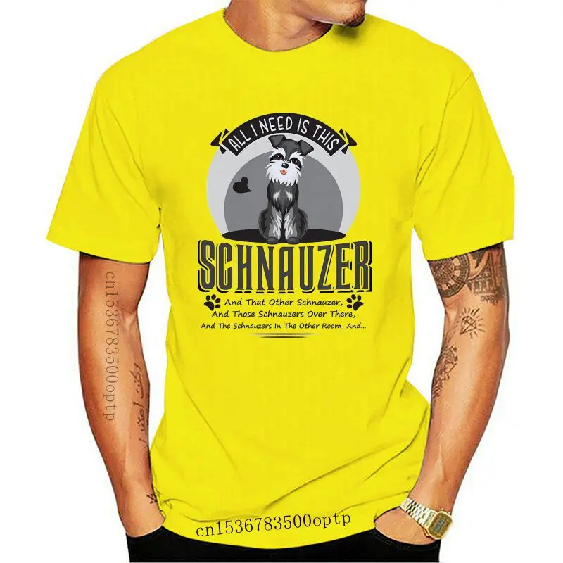 

Camiseta blanca con estampado de Mini perro Schnauzer para mujer, remera de algodón de alta calidad Kawaii, Tops informales boni