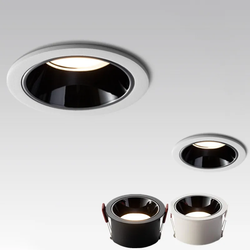 

Anti-glare Narrow Side Downlight Home Living Room Bedroom Led Embedded 9w/12w/15w Ceiling Light Without Main Light