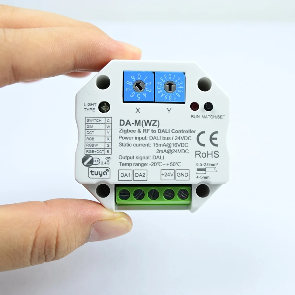 Фото Tuya WiFi Zigbee для преобразователя, контроллер диммера, 24 В постоянного тока, DIM CCT RGB RGBW RGB и CCT, полоса Smart Life, приложение Da-M()-A74P №5