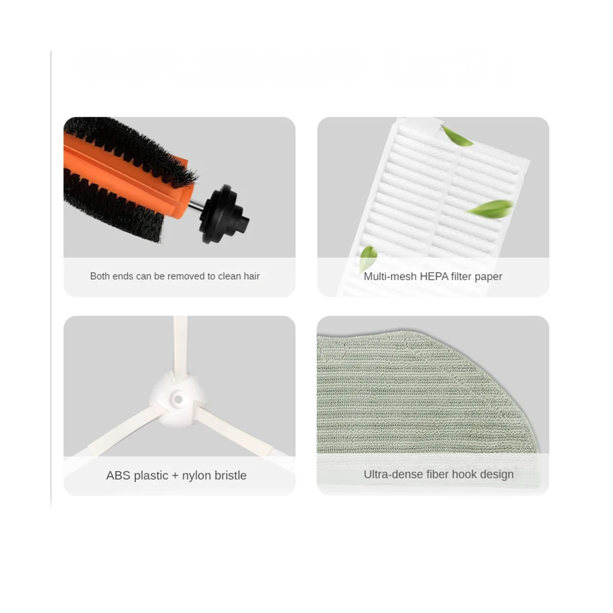 Для G1 MJSTG1 SKV4136GL пылесос запасные части для робота основная боковая щетка Hepa