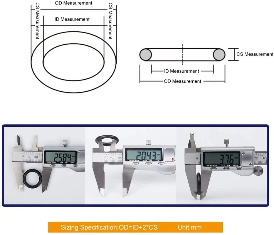 225 шт. резиновое уплотнительное кольцо уплотнительные кольца водонепроницаемые
