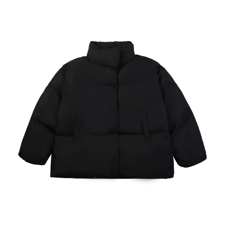 Winter Jacket Men Warm Fashion Black White Thicken Jacket Streetwear Korean Loose Thick Short Coat Mens Parker Clothes M-2XL