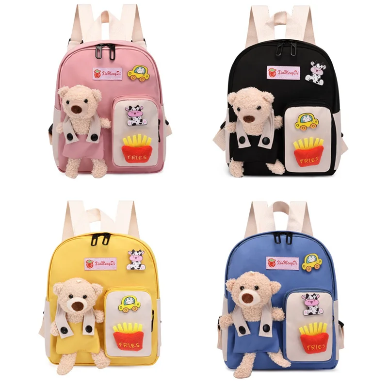 

Cute Bear Kids Backpack Handsome Small Bag Lightweight Kindergarten School Bag Children's Outdoor Travel Bag mochilas