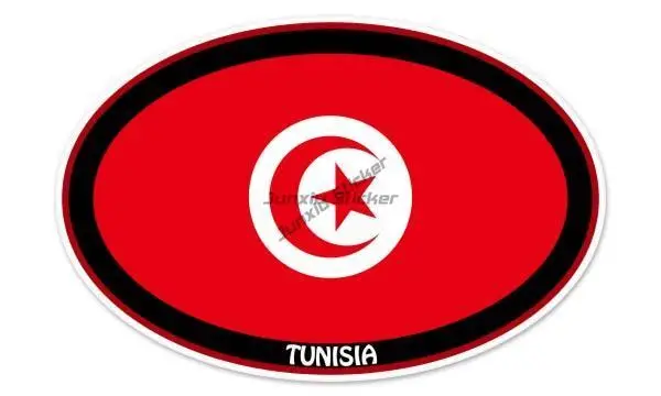 Креативная наклейка TN с эмблемой карты Туниса водонепроницаемая из ПВХ для