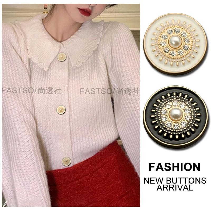 6PCS Sew Material Heart Suit Sweater Cardigan Coat Luxury Decorative Buttons for Clothing Accessories Needlework Craft Sewing |