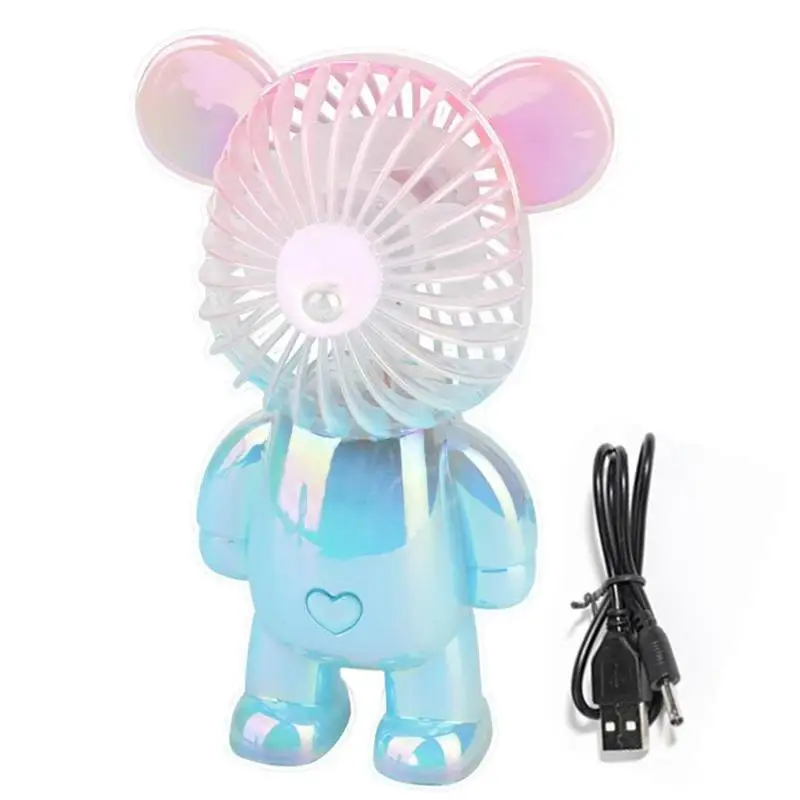 

Фонарик, перезаряжаемый через USB мини-вентилятор, цветной портативный мини-вентилятор для улицы, креативный Настольный беззвучный портативный вентилятор