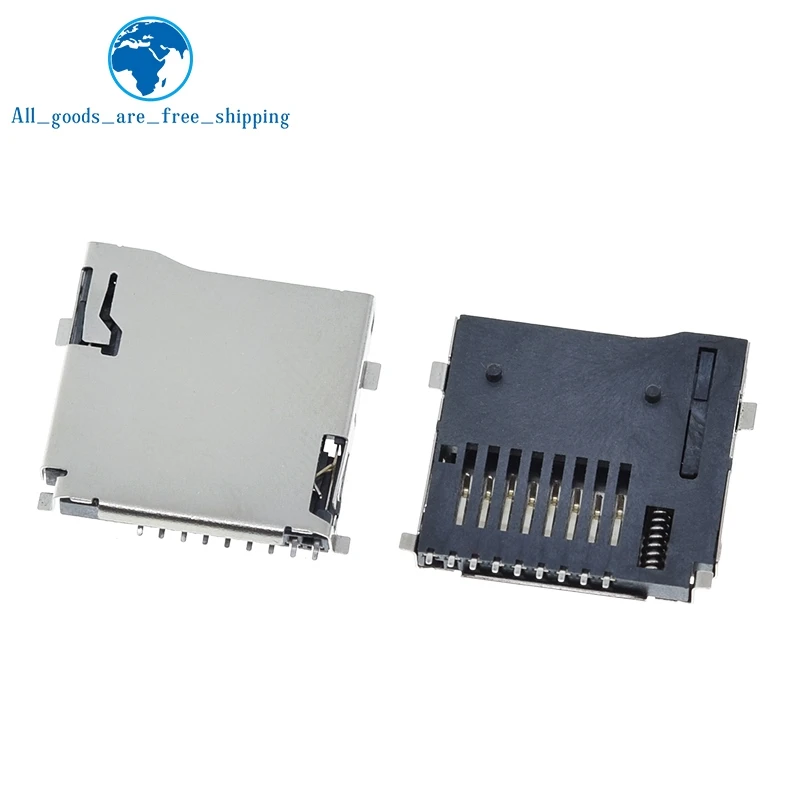 10 шт. Push-Push Type TF Micro SD адаптер для карты автоматический ...
