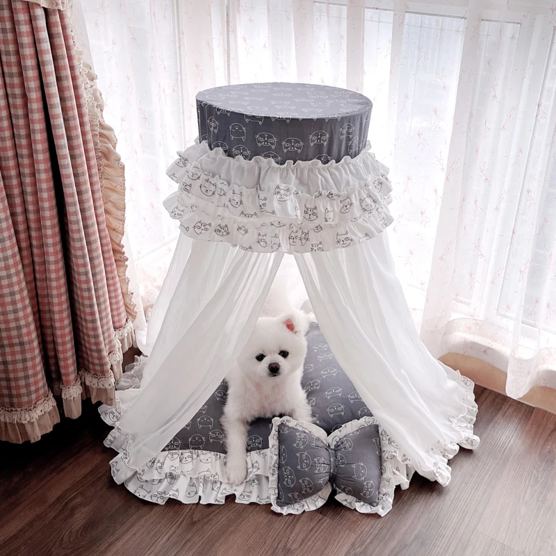 

Soft Yarn Dog Tent Princess Dog Bed Dog Accessories Four Seasons Universal Cute Cat Nest Cat Furniture Cat Bed Cat Accessories