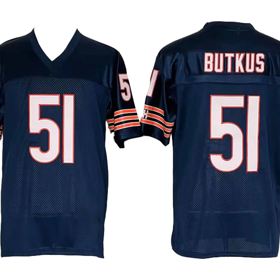 

Men's American Football Chicago Jersey Gale Sayers Mike Singletary Dick Butkus Brian Urlacher Richard Dent Retired Player