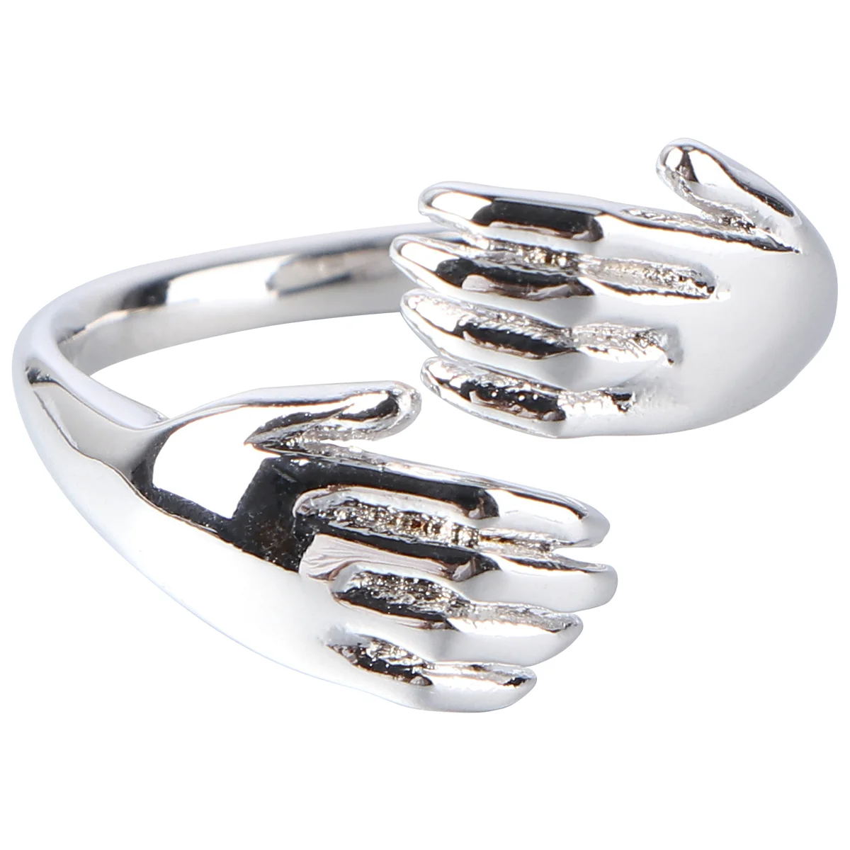 

1Pc Hug Shaped Ring Hug Shaped Ring Finger Ring Decorative Ring Couple Ring for Gift