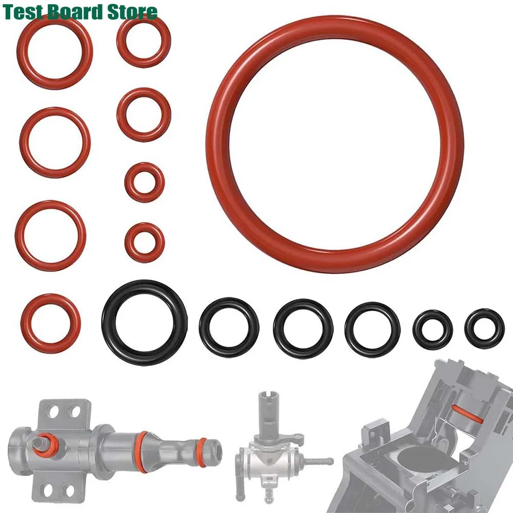 15 силиконовых уплотнительных кольцевых уплотнительных колец для эспрессо-машин — разные размеры, идеально подходят для пивоварения, клапанов, парных и вытяжных компонентов.
