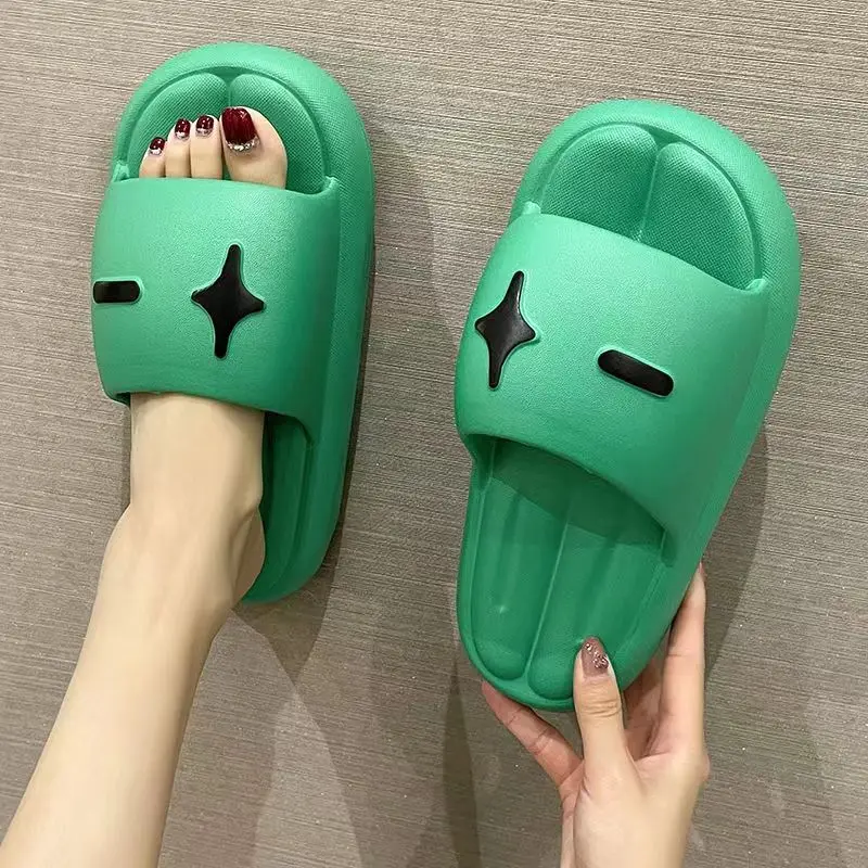 Holiday Unisex Couple Shoes Women Designer Thick Damping Slides EVA Quality Non-Slip Slippers Outdoors Lady Soft Beach Slippers