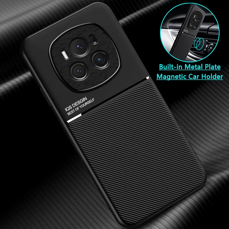 Магнитный автомобильный чехол для Honor Magic 6 Pro кожаные чехлы телефона Magic6