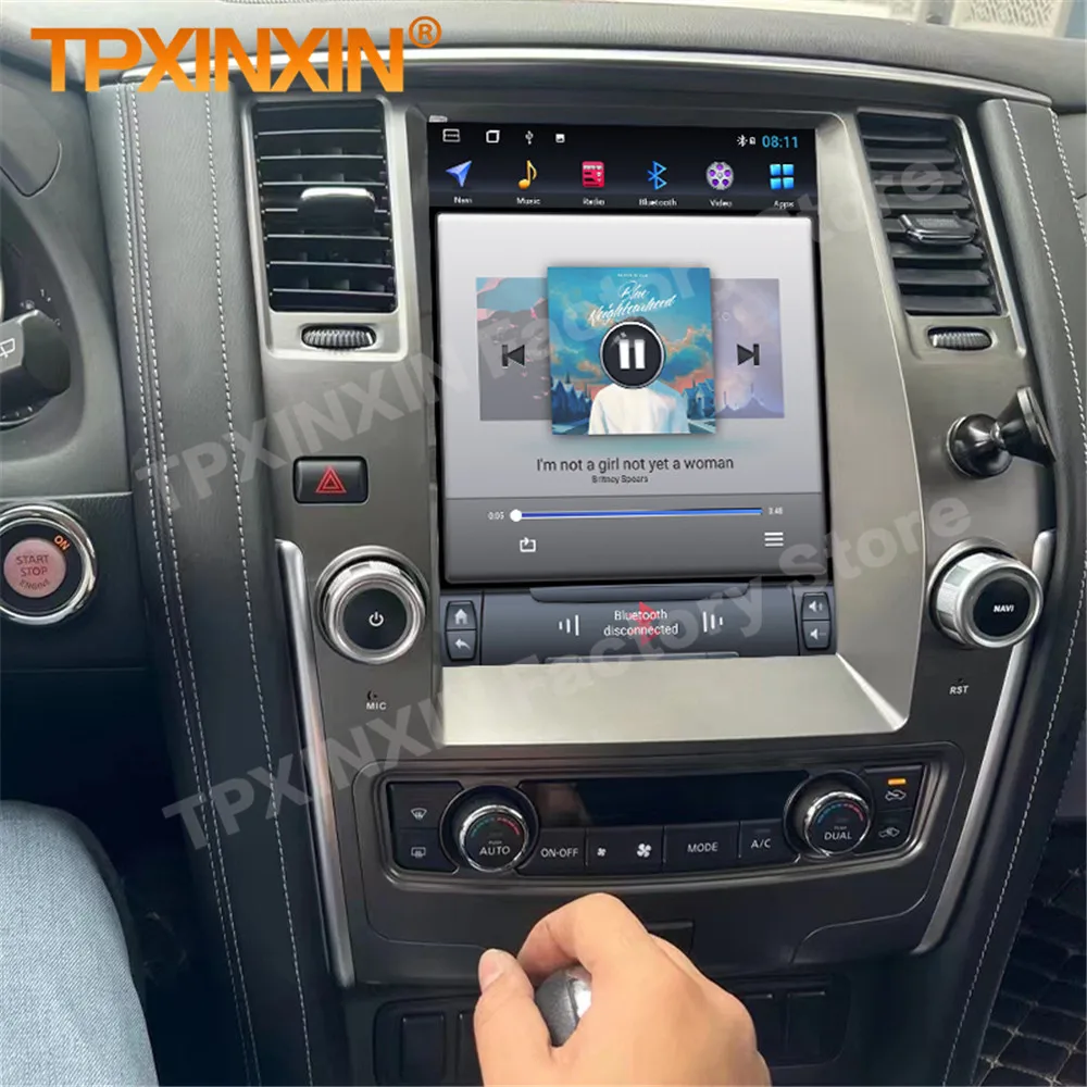 Android 13 AI голосовой вертикальный экран радиоприемник для Nissan Y62 Patrol Royale Armada 2010 ~ 2020