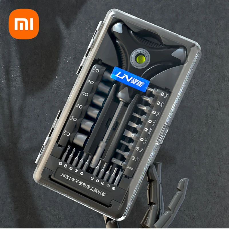 

Xiaomi 28 In 1 Screwdriver Set Level Gauge Screwdriver Head Set Multi-functional Screwdriver Maintenance Tool Manual Screwdriver