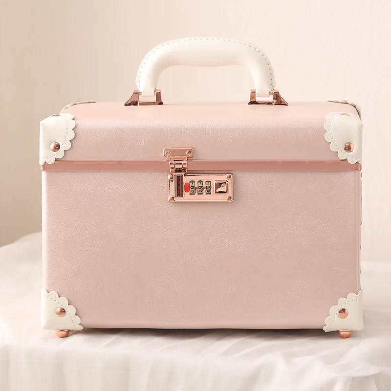 

2022 New Retro 14-inch Mini Cartoon Makeup Suitcase