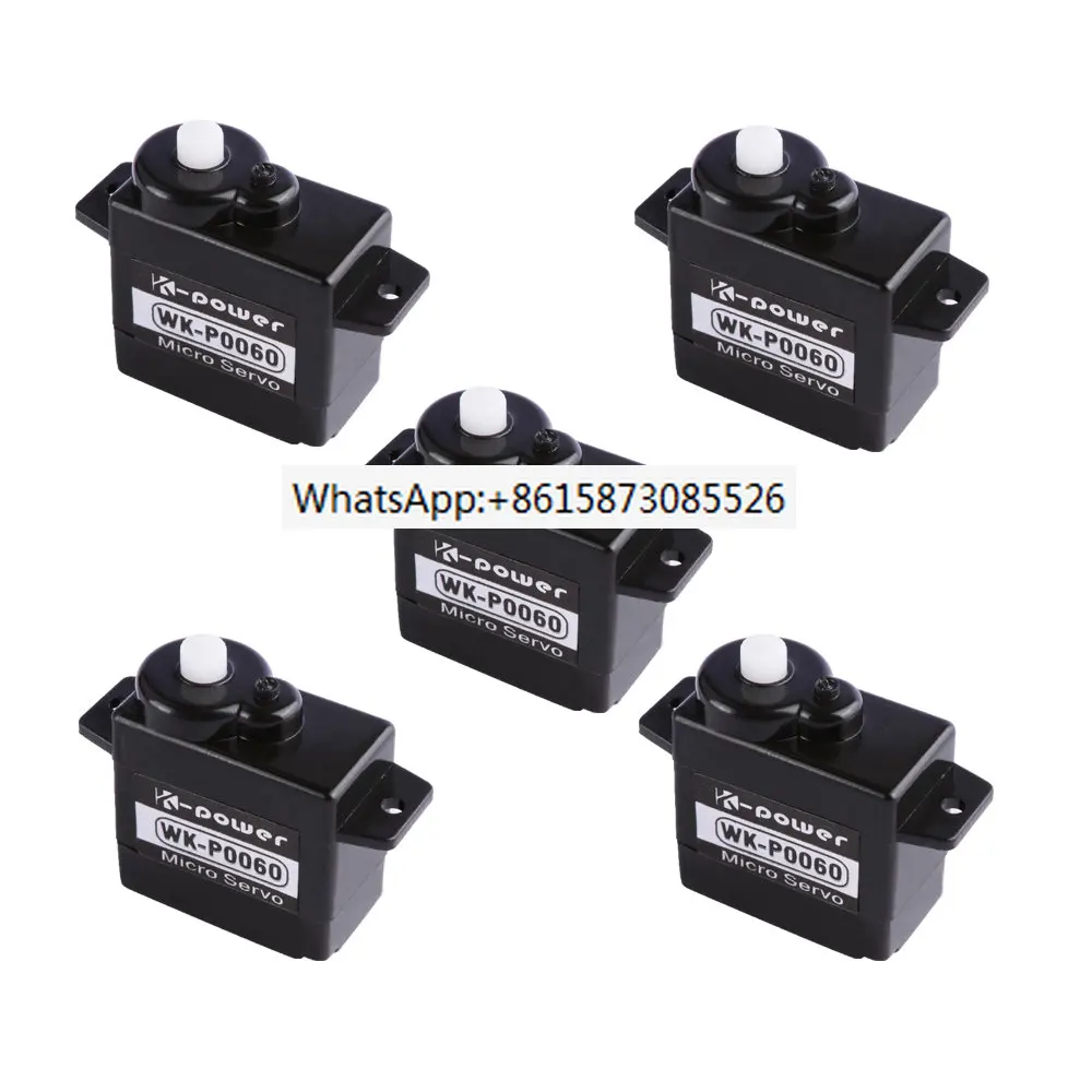5 шт. K-power P0060 6 г 1,2 кг/0,09сек, пластиковый зубчатый мотор без сердечника, сервопривод Mini/Micro, Аналоговый сервопривод для радиоуправляемого самолета, вертолета