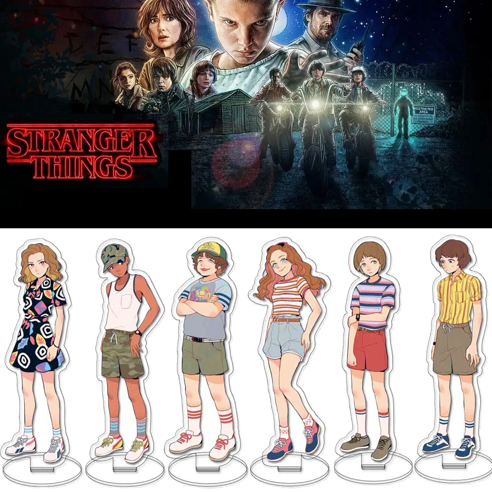 

Stranger Things Season 4 Acrylic Stand Dustin Henderson Eleven Will Byers Figure Stand Desk Decoration Jewelry Accessories