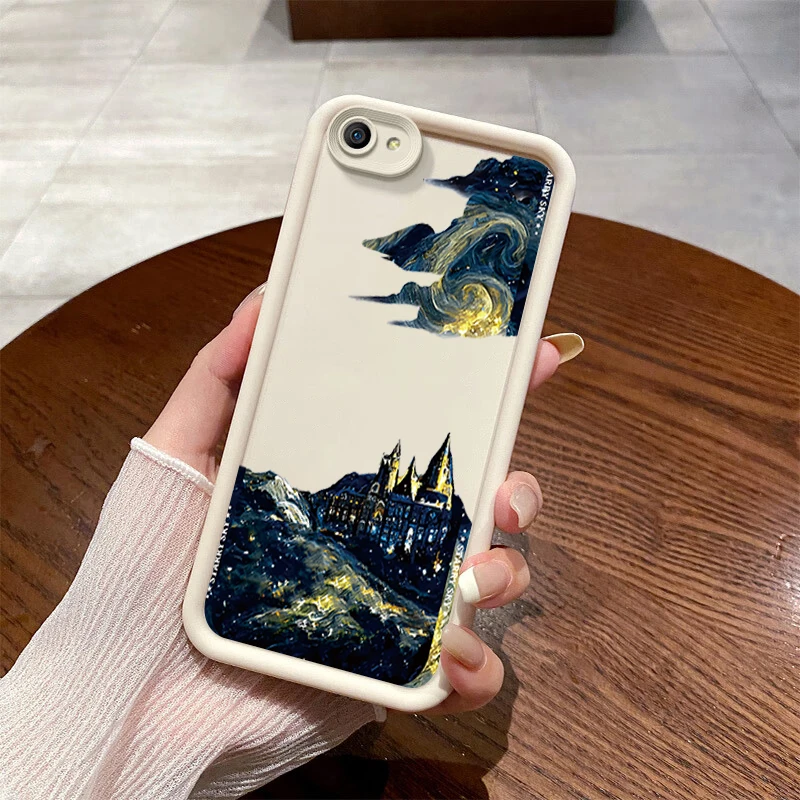 Чехол с изображением замка Ван Гога для VIVO Y75s чехол Y72t Y10 Y77e t1 Y55s Y52s Y53s Y50t Y33s Y32t Y32