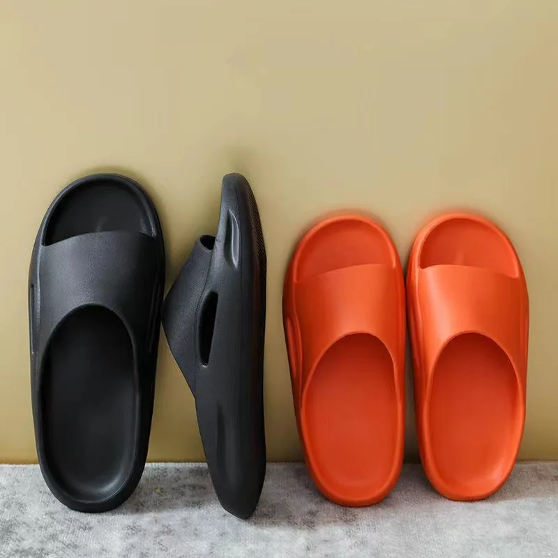 2022 New Summer Women Thick Platform Bathroom Home Slippers Men Soft Sole Indoor Slides Female Sandals Non-Slip