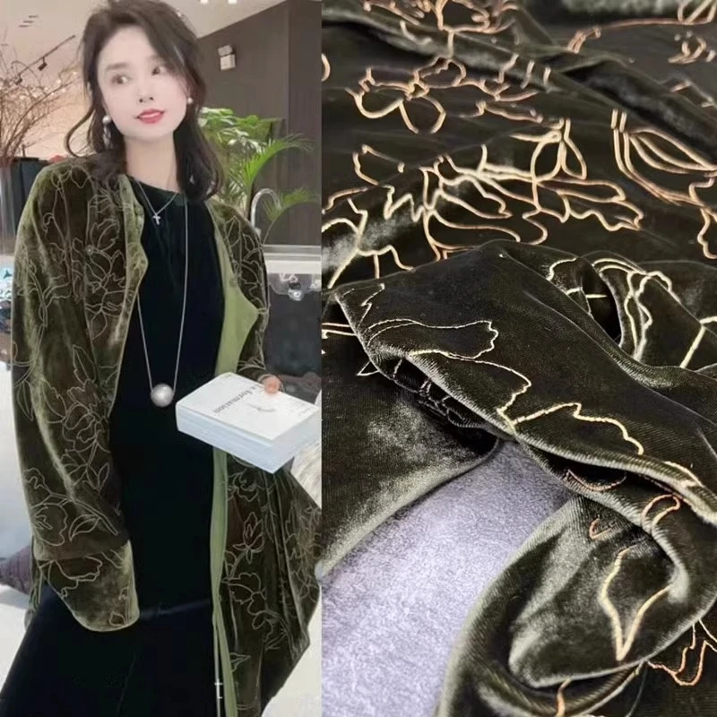 Модная Высококачественная классическая серия шелковая бархатная ткань с