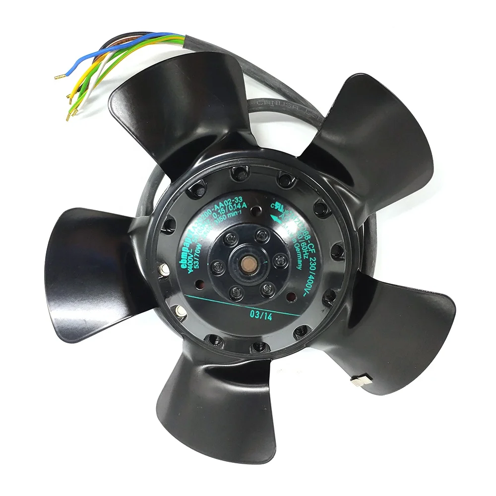 

Оригинальный шариковый подшипник Ebmpapst M2D068-BF 160 мм 400 в 43 Вт для двигателя серии Siemens 1PH71, охлаждающий вентилятор