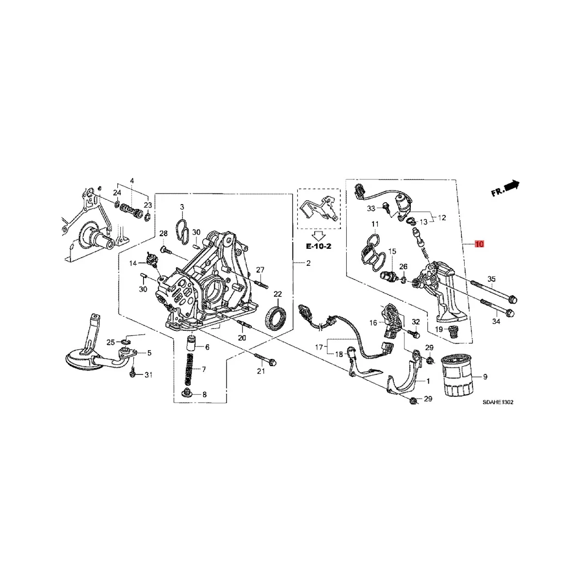 

15811-RCA-A01 Oil Spool Valve Assembly Holder for Honda Accord Acura RL TL Odyssey Pilot Ridgeline 2003-2007 15811RCAA01